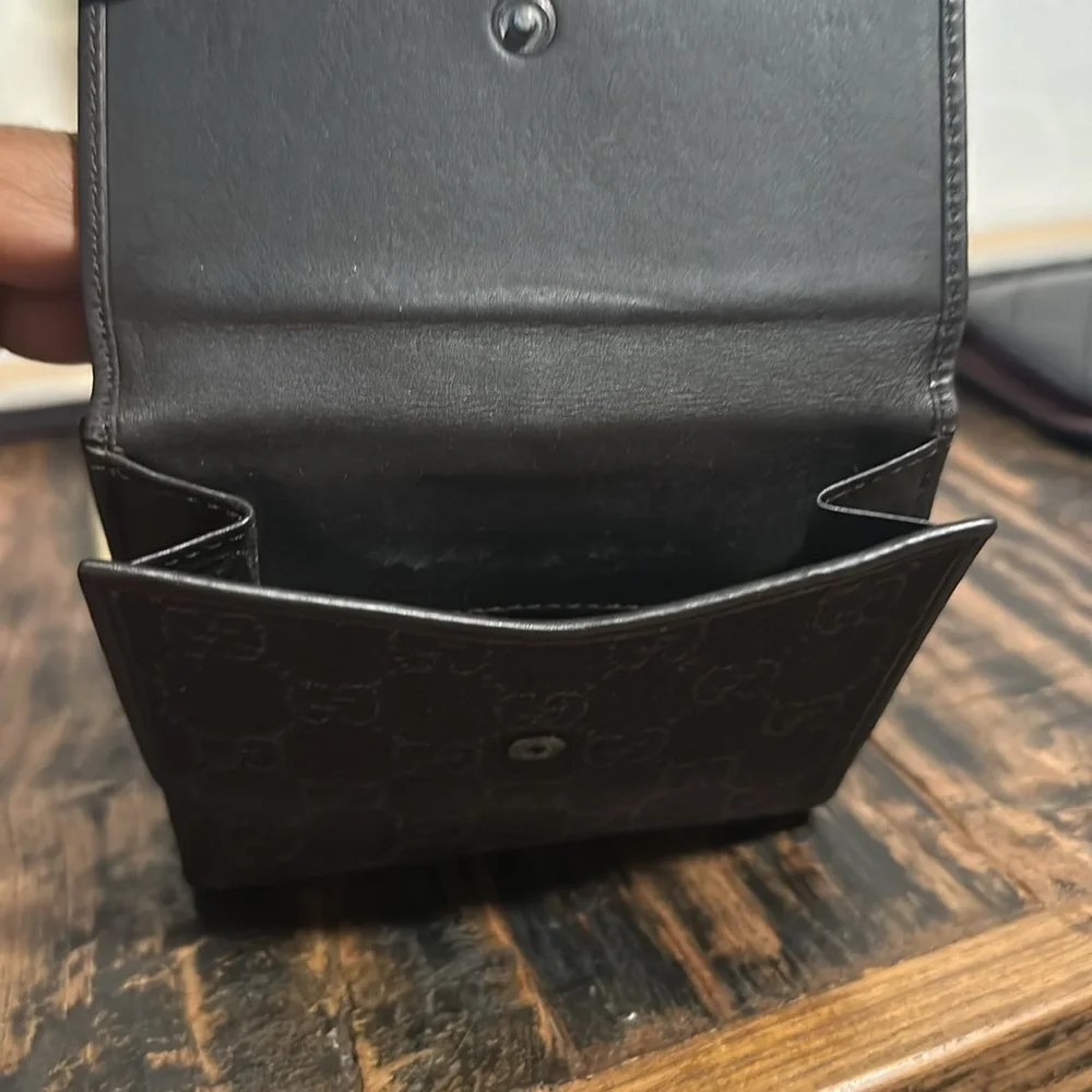 Gucci GG Canvas Compact Wallet Black - Picture 7 of 7